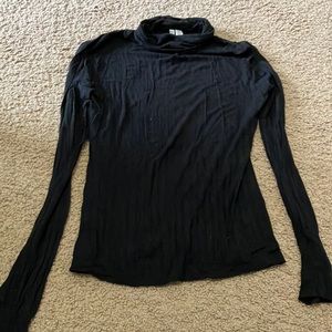 Black turtleneck shirt